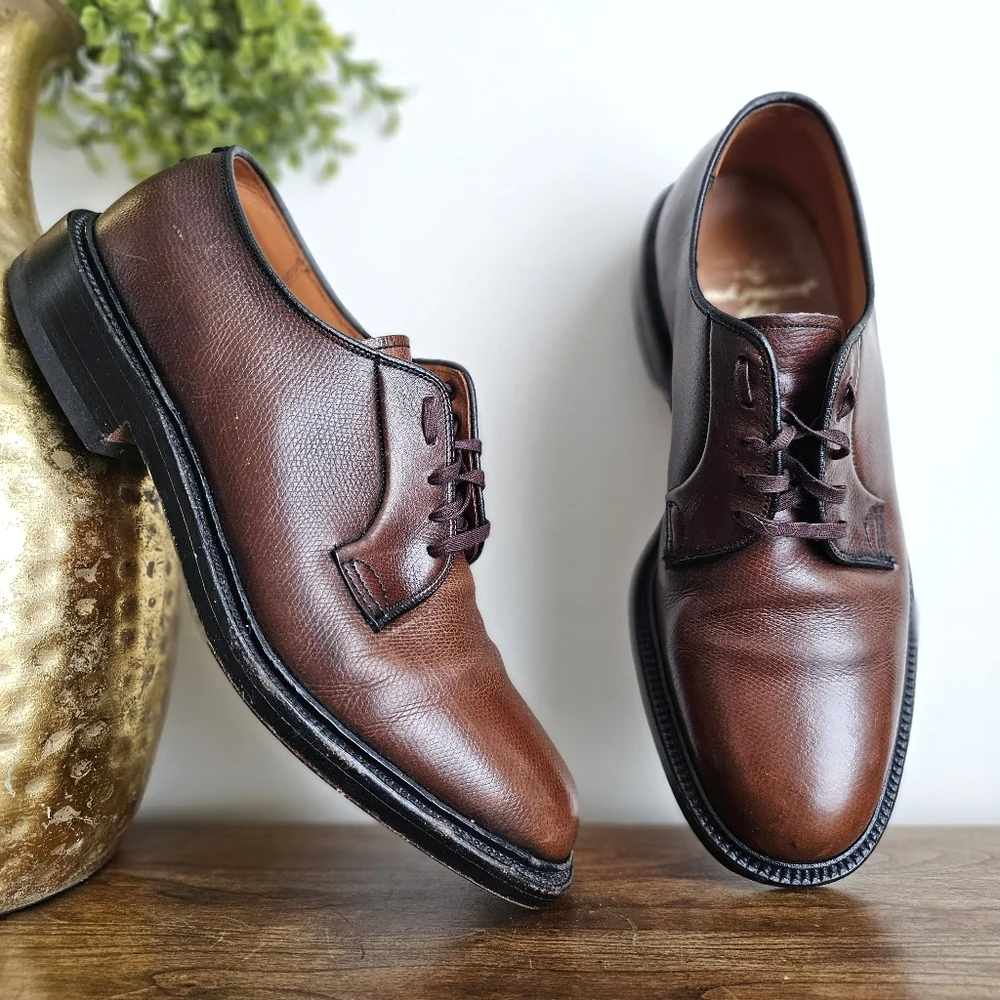 VTG Wright Arch Preserver Union Made USA Leather Oxford Shoes Men’s 8 Durexcel